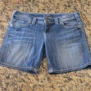 Silver Suki Flap Shorts